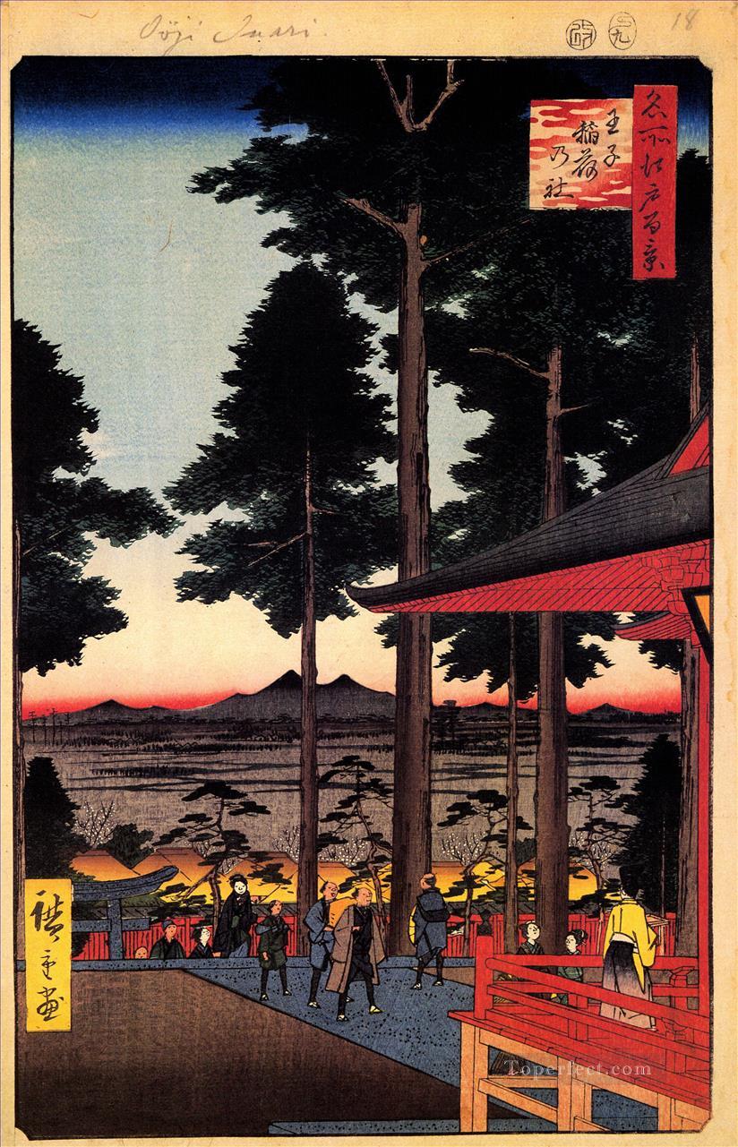 the inari shrine at oji Utagawa Hiroshige Ukiyoe Oil Paintings